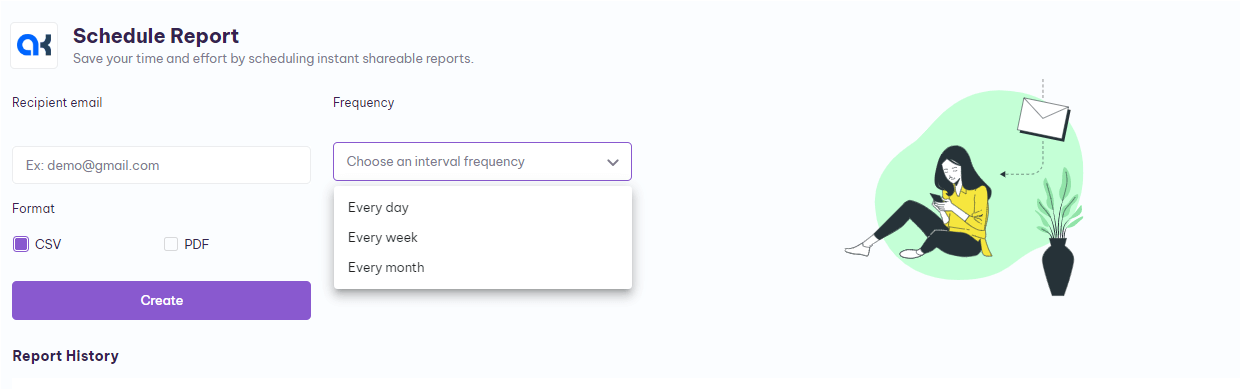 frequency Dropdown