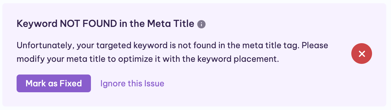 Keyword in Meta Title